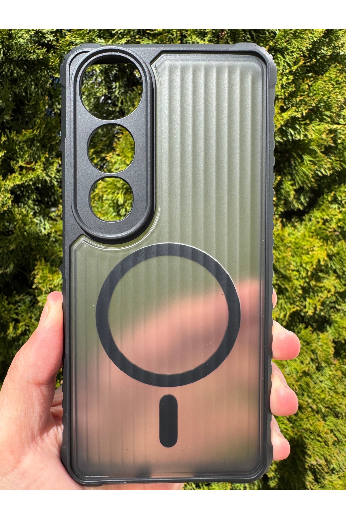 Vivo V50 Lite Uyumlu Magsafe Kılıf Kamera Korumalı Antishock Darbelere Dayanıklı Tank Arka Kapak
