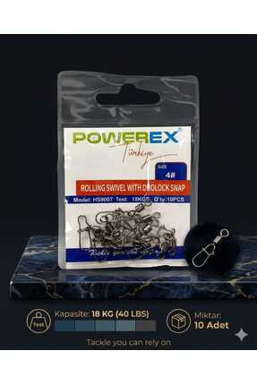 Av Deposu Powerex HS9007 14 No. Kilitli Klipsli Fırdöndü 10lu Paket