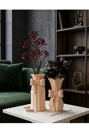 Sufle home dekor DEKORATİF İKİLİ VAZO SETİ
