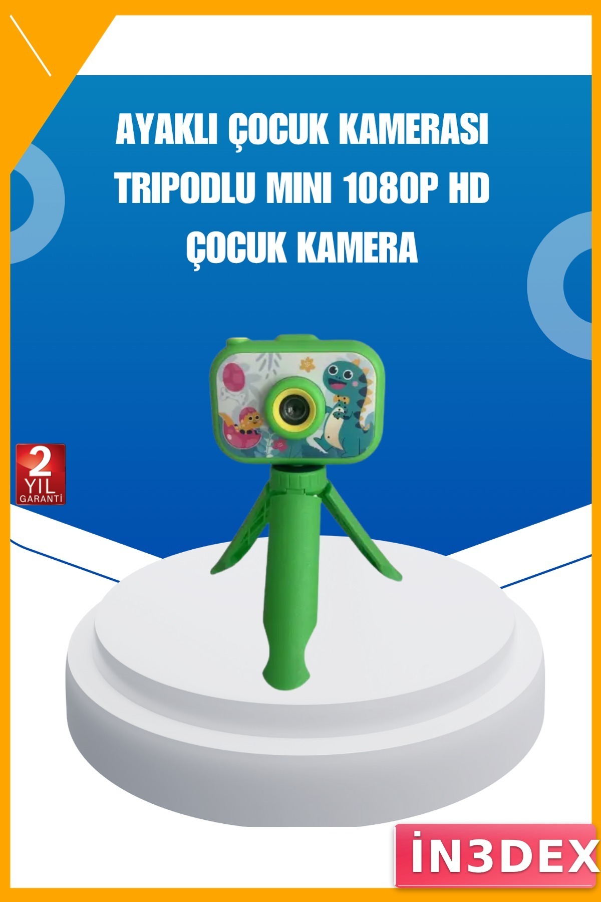 Çocuk Vlog Kamerası 1080P 2 İnç Ekran 27 Çerçeve 10 Efekt