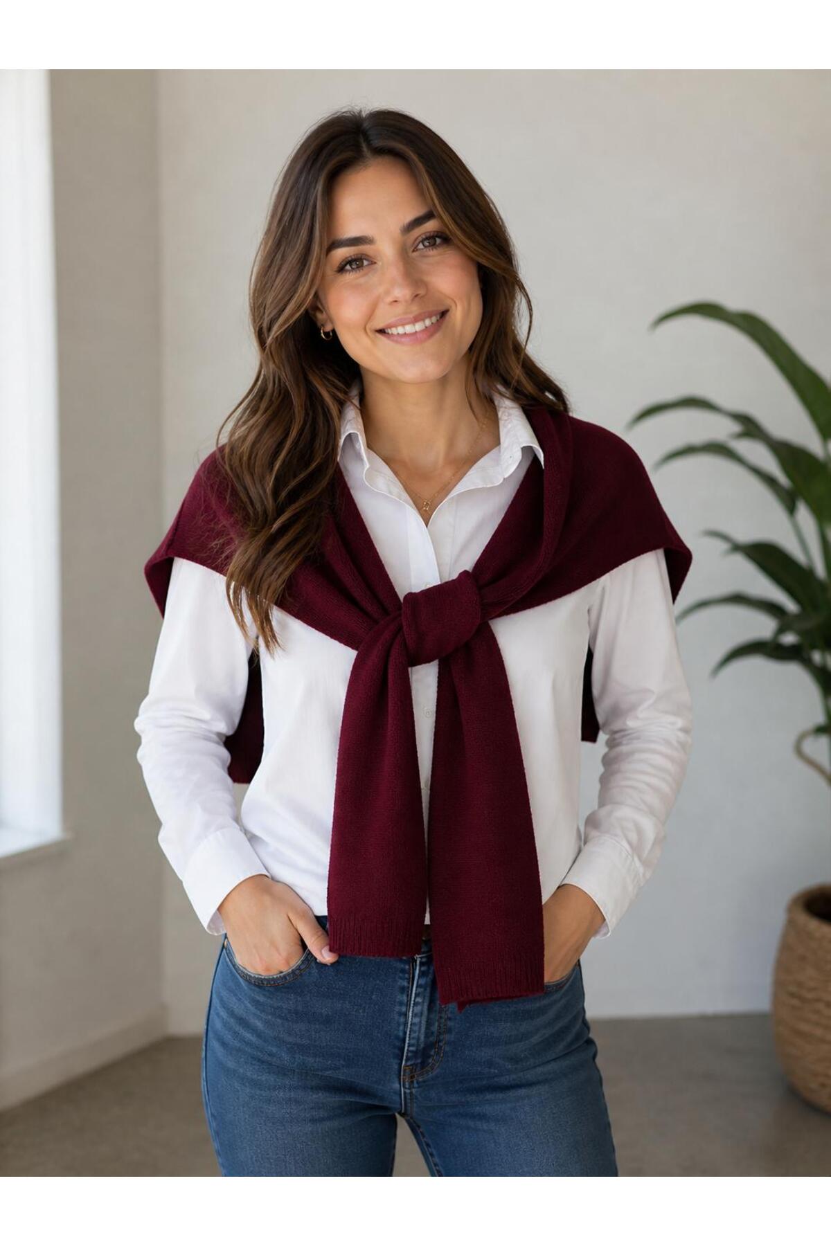 esma trend Kare Parçalı Patchwork Atkı-Spor Triko Örme Omuz Atkısı Unisex Boho Şal-Atkı