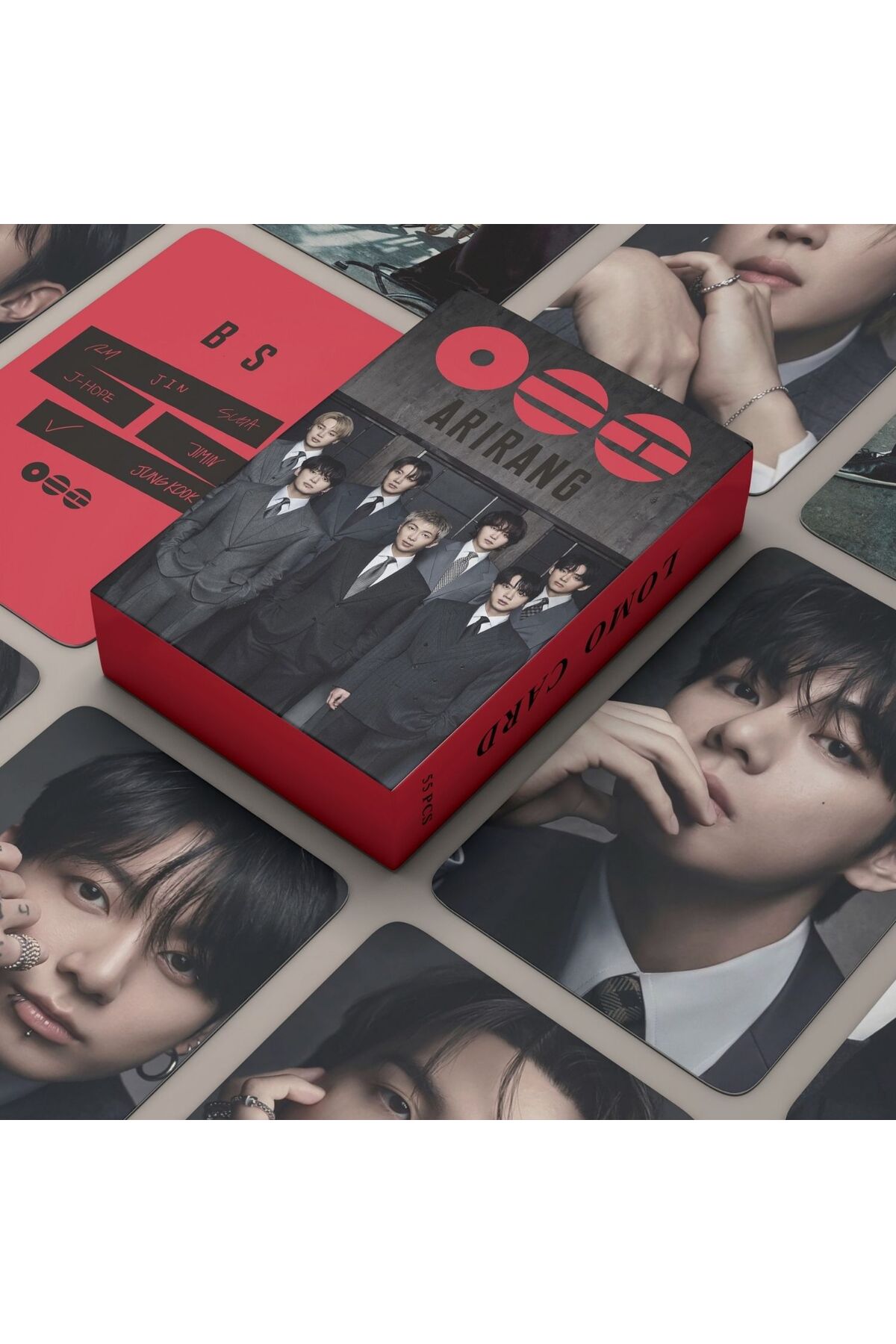 Kpop Dünyasi BTS '' Arirang '' Çift Yön Baskılı Lomo Card Seti (55