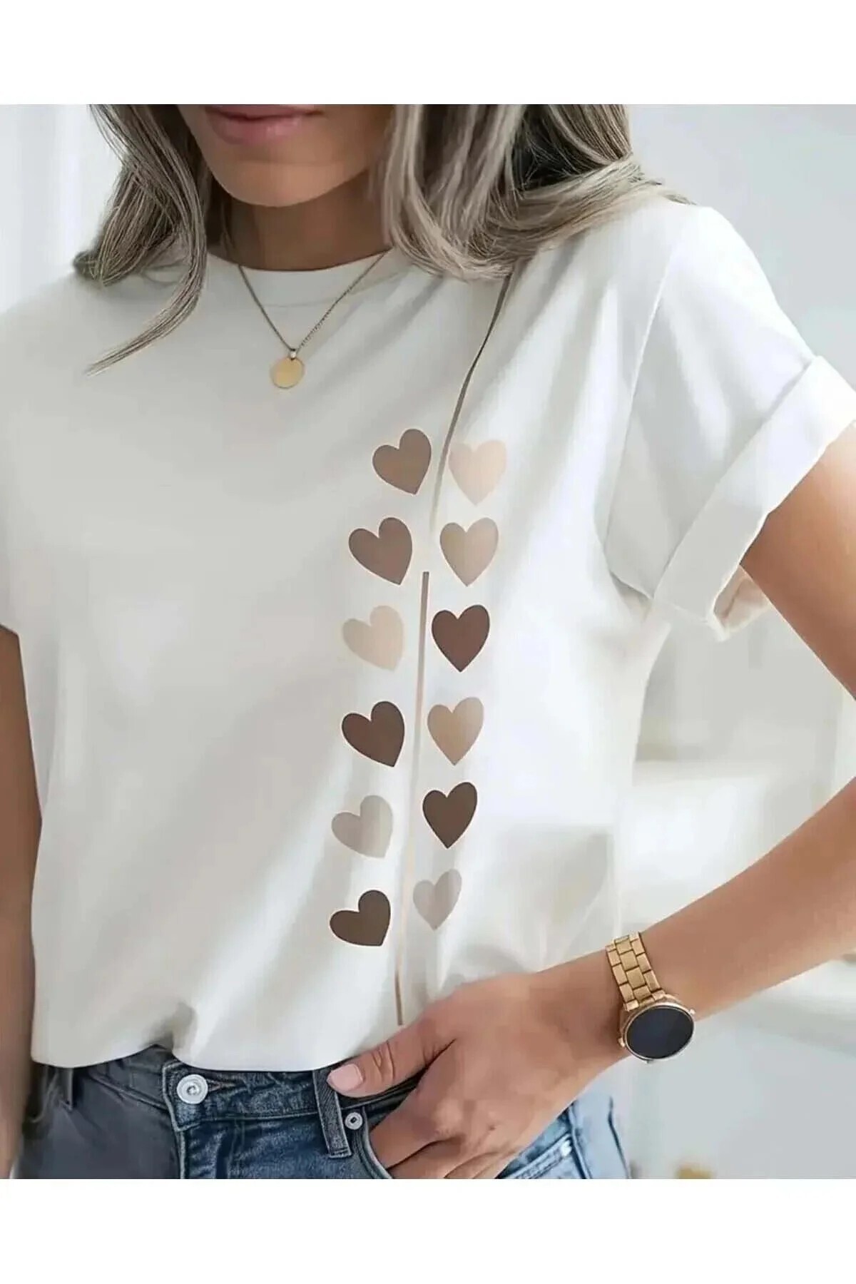 Lider Leather Tricou imprimat. Tricou casual cu mânecă scurtă pentru vară și ...