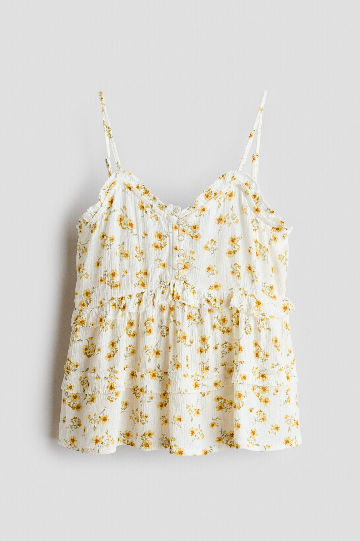 تاپ ویسکوز چین‌دار اچ اند ام بلوز H&M