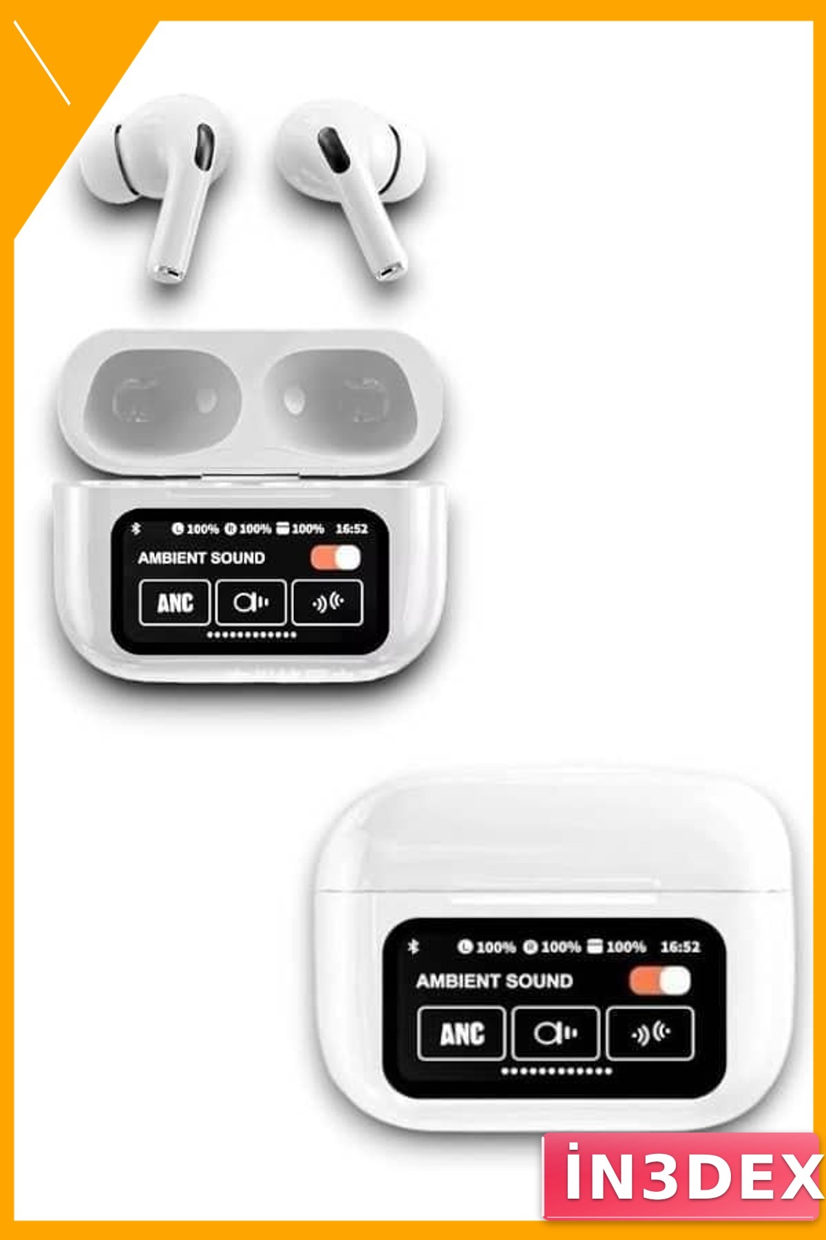 Dokunmatik Ekranlı Bluetooth Kulaklık Aktif Gürültü Önleme