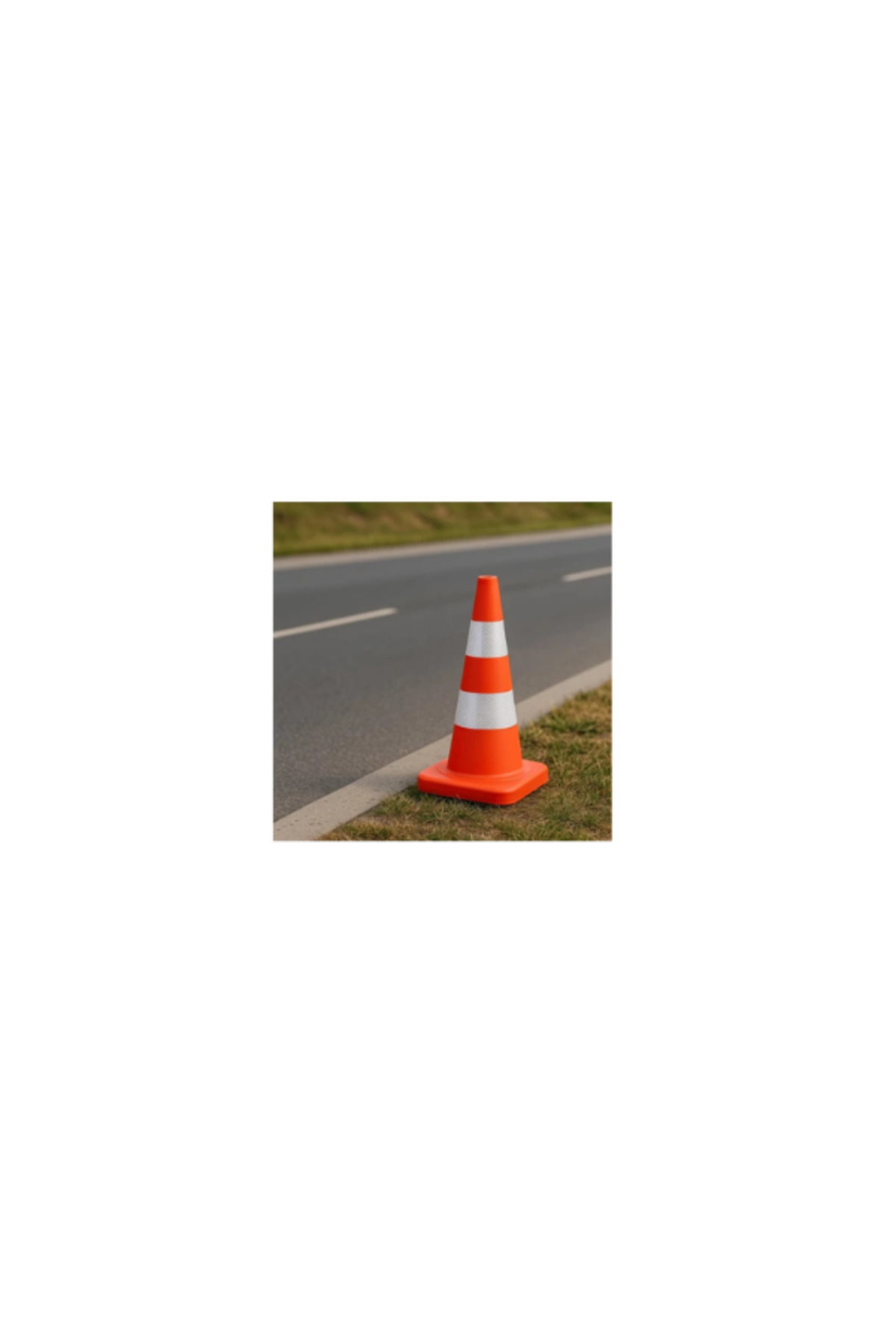 Pvc Trafik Konisi | Çift Reflektifli 50 cm 2