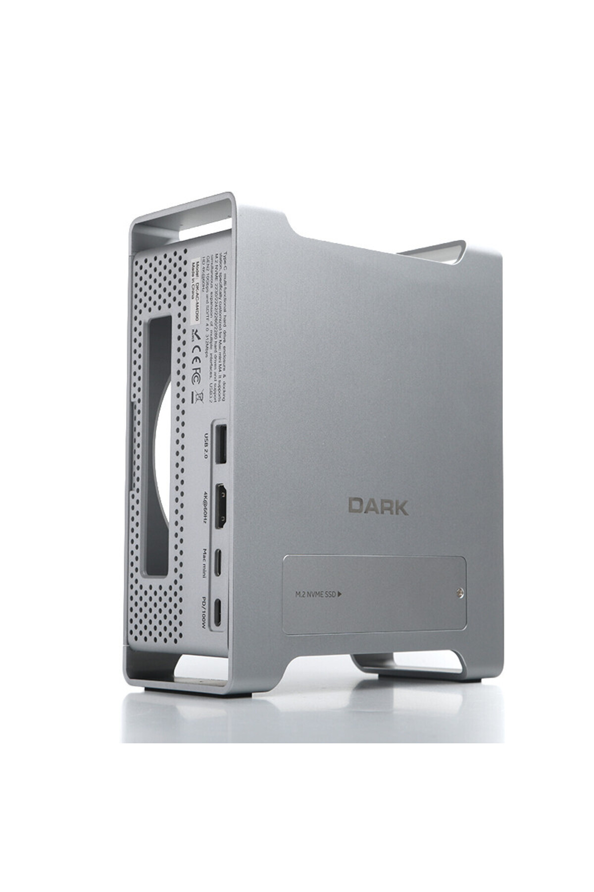 Dark D90 9in1 Mac Mini M4 Dock, 8TB NVMe, 4K60 HDMI, 100W PD SSD