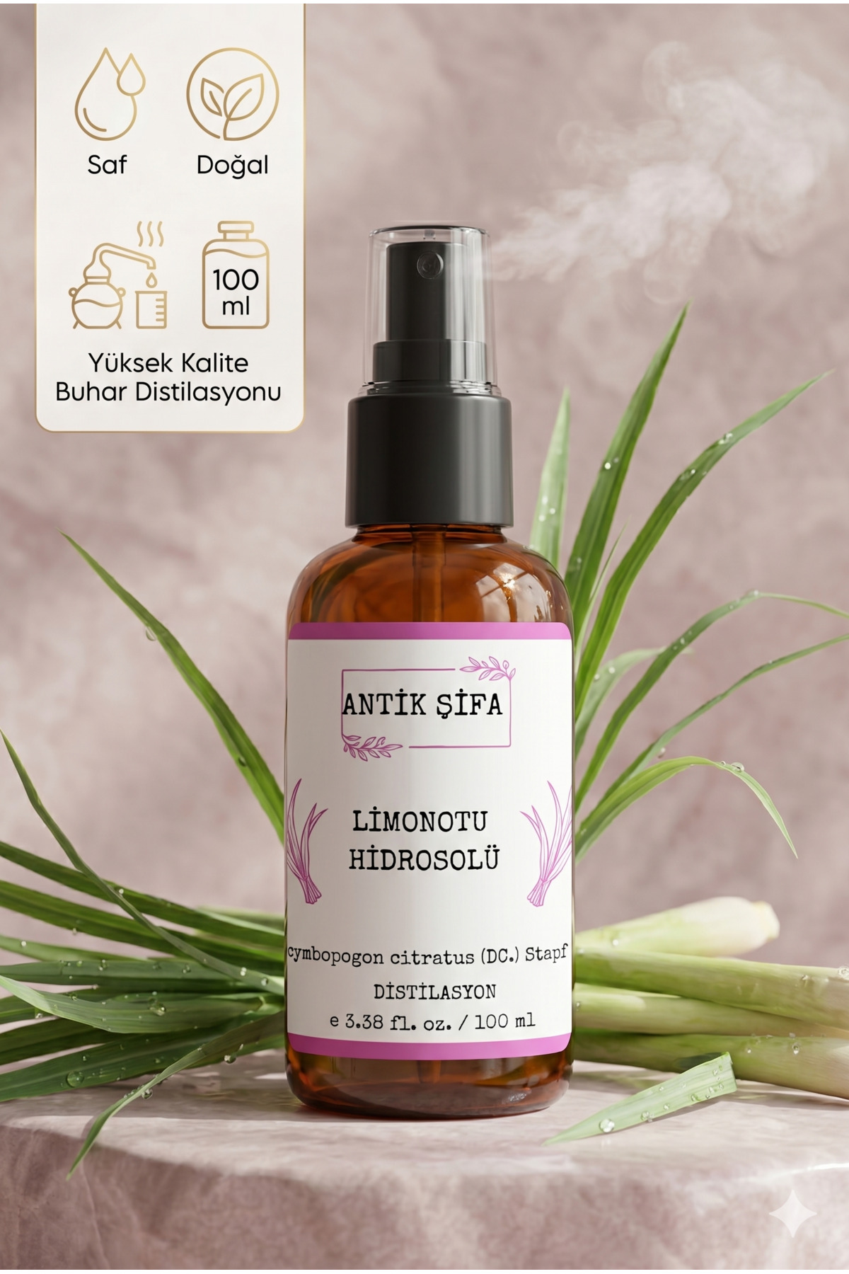 Limon Otu Hidrosolü 100 ml- %100 Saf Limonotu Hidrosolü — limonotuhidrosol1