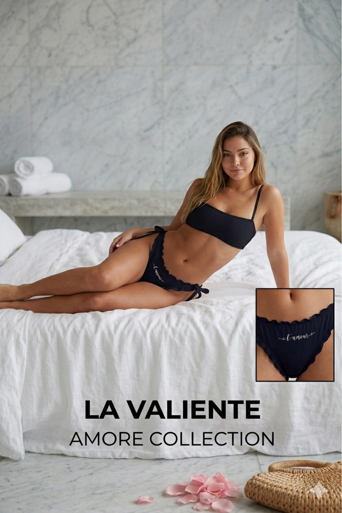 LA VALİENTE Amore Collection: Nakışlı Fırfır Detaylı Ayarlanabilir İpli İç Çamaşırı Alt görsel 7