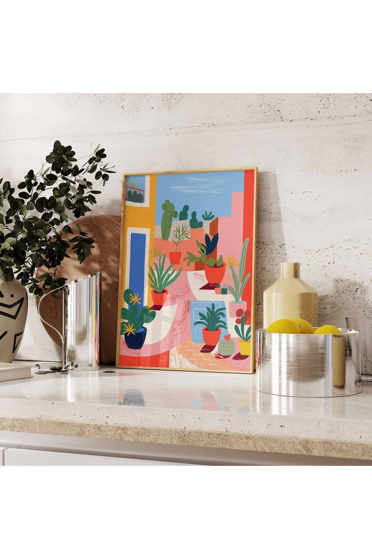 One Piece Living Room retro botanical table vrynt