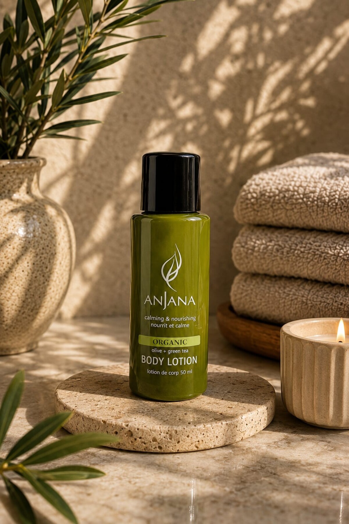 Organic Body Lotion Zeytinyağı & Yeşil Çay Özlü Vücut Losyonu 50 ml Nemlendirici ve Besleyici — 167076 — تصویر 3 از 5