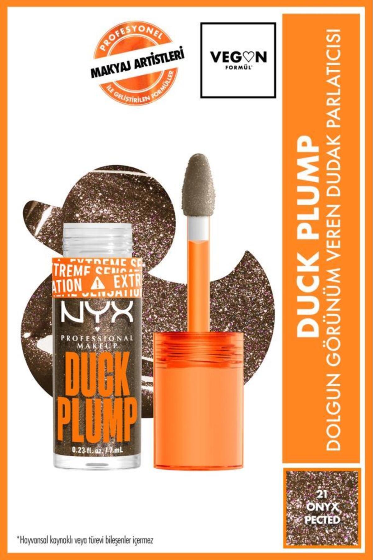 NYX Professional Makeup Duck Plump Dolgun Görünüm Veren Dudak Parlatıcısı - 21 Onyx Pected - Fiyatı, Yorumları