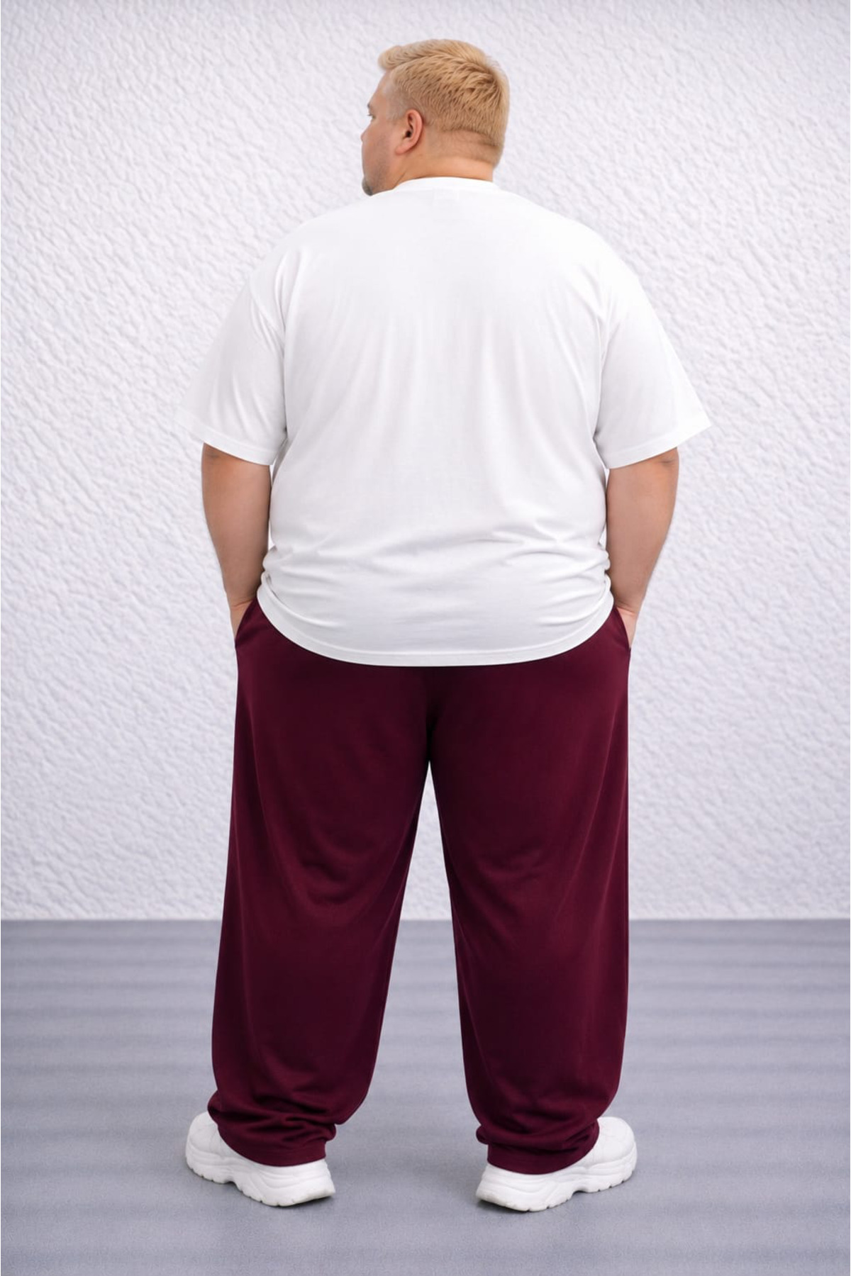 ZAVIXO ERKEK Bol Paça %100 Cotton Pantolon Modern Sokak Modası görsel 3