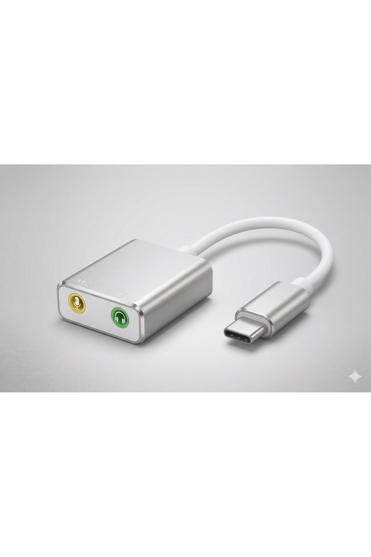 Type-C To 3.5mm Jack Çevirici USB-C To Kulaklık Mikrofon Ses Kartı Adaptör Notebook PC Dönüştürücü