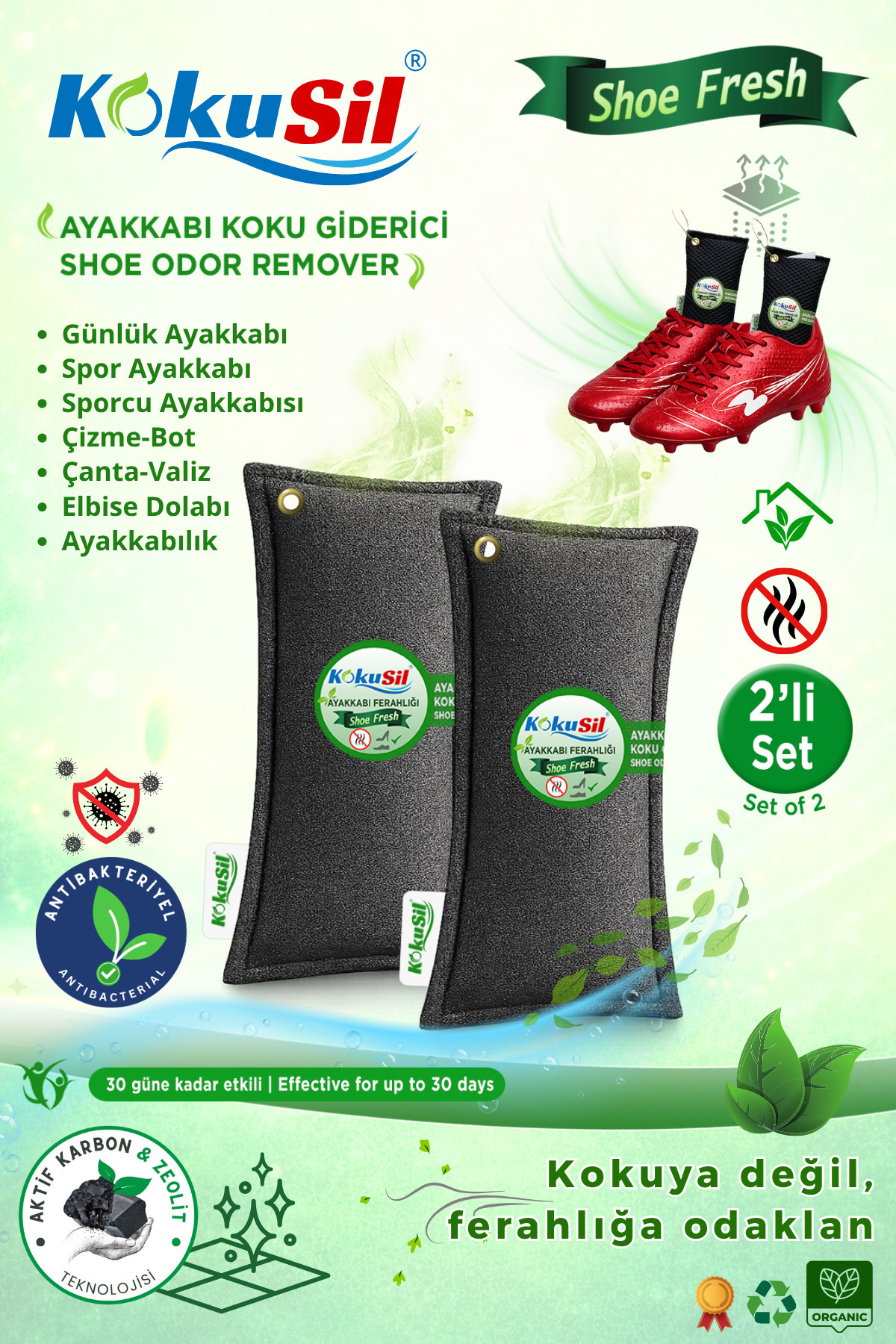 Ayakkabı Koku Giderici Shoe Fresh 2li Set — KSA100 — تصویر 4 از 9