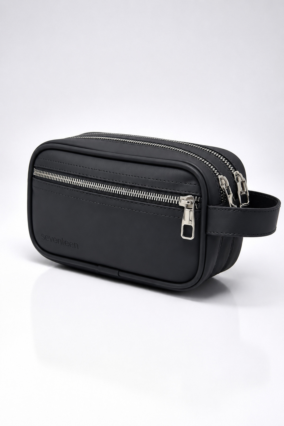 Catwins Erkek Siyah Büyük Boy Portföy & Clutch & Traş El Çantası görsel 3