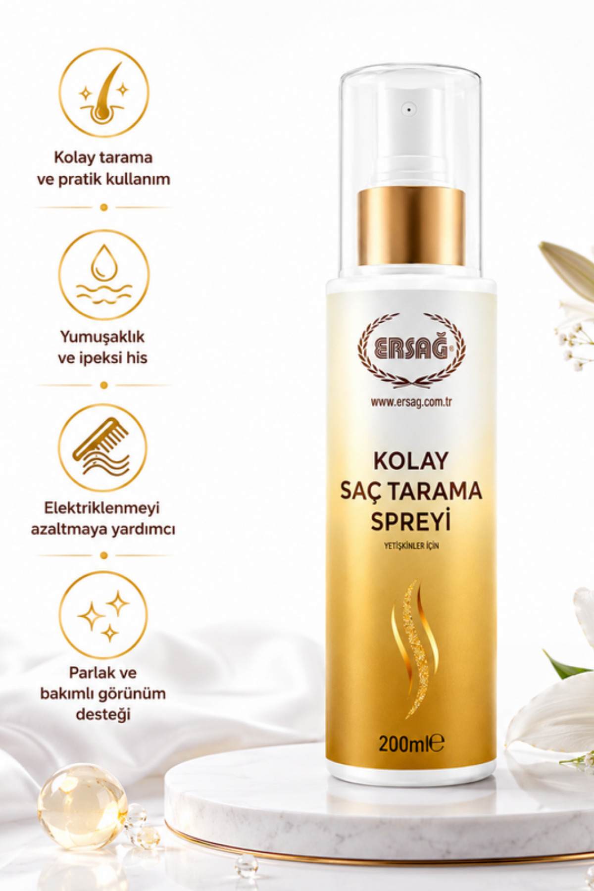 Kolay Saç Tarama Spreyi - Yetişkinler İçin 200 ML — ERS04521895 — تصویر 2 از 2