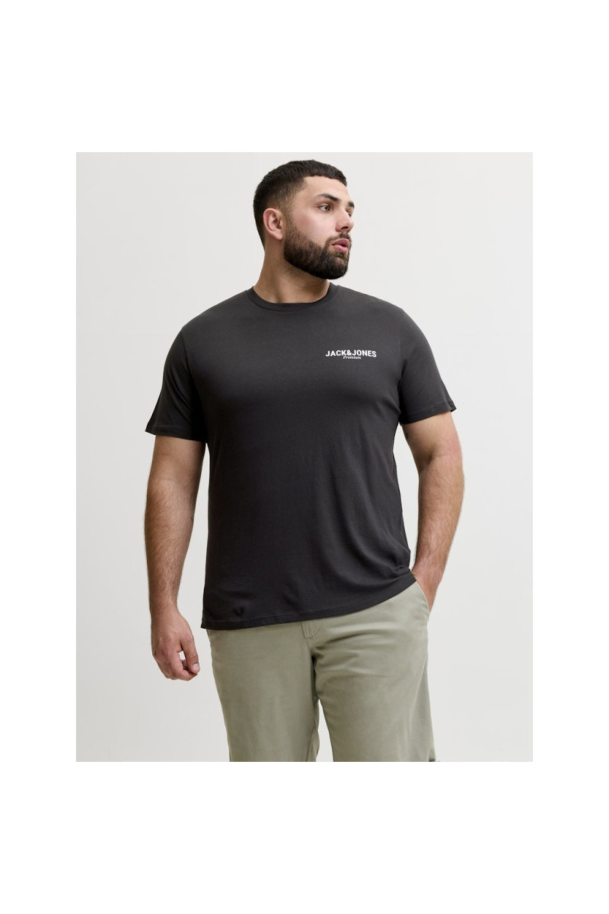تی‌شرت مشکی مردانه Oscar SS Tee جک اند جونز تی شرت Jack & Jones