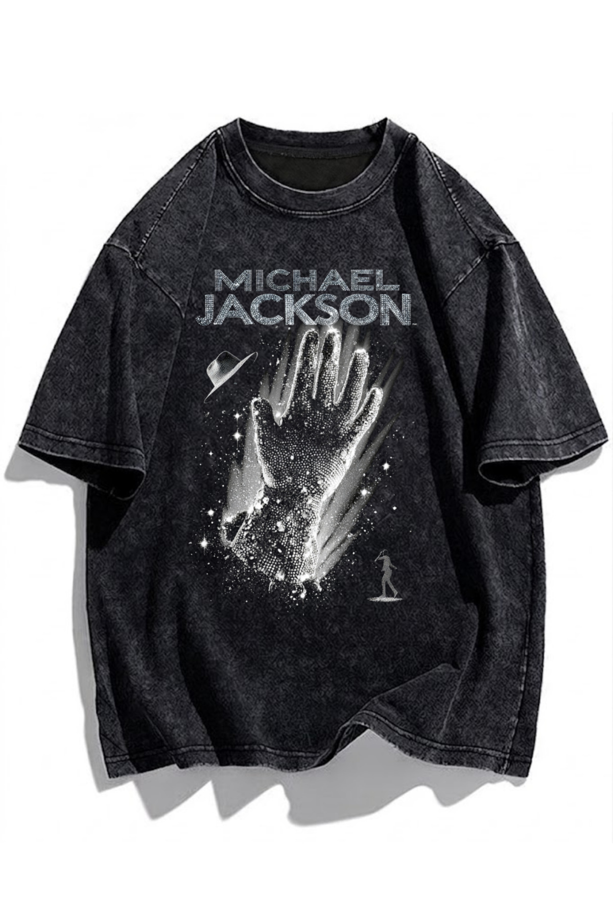 Touz Moda Micheal Jackson Baskılı Yıkamalı Vintage Unisex Oversize