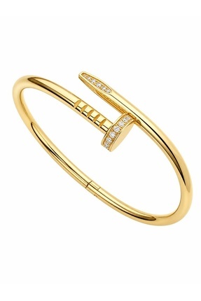 Laviona jewelry Taş Detaylı Çivili Çelik Bileklik