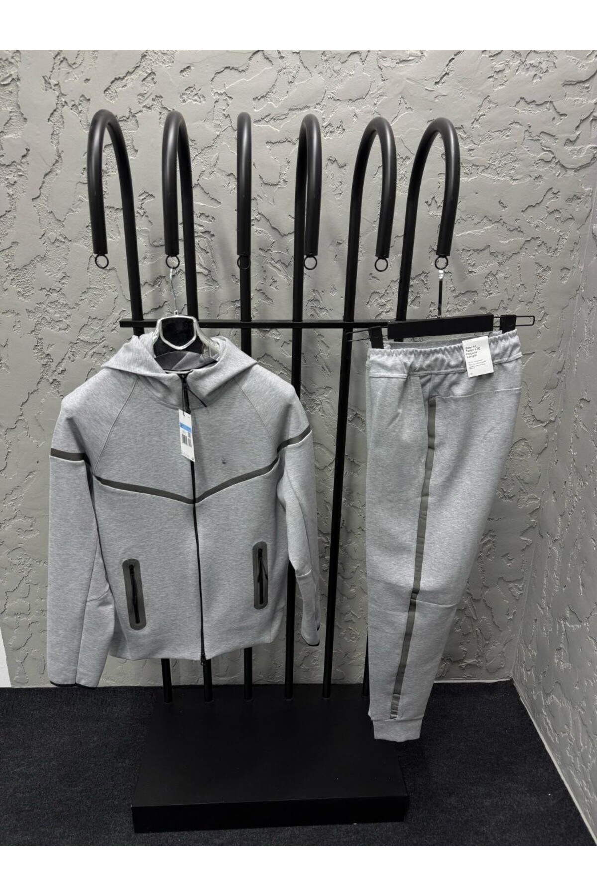 TECH FLEECE REFLEKTÖRLÜ EŞOFMAN TAKIMI (ALT VE ÜST) — خاکستری TFRET — تصویر 3 از 3