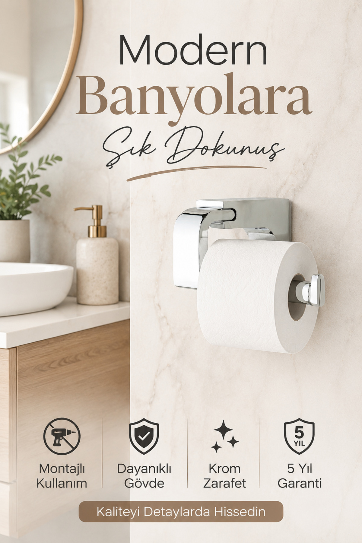 Premium F1 Model Chrome Toilet Paper Hanger Stainless Steel Screw Mounted WC Paper Holder 5 Years Warranty