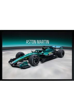 ISF MARKT Aston Martin Poster 48x33 cm Çerçeveli | Valkyrie AMR Pro Yarış Ara...