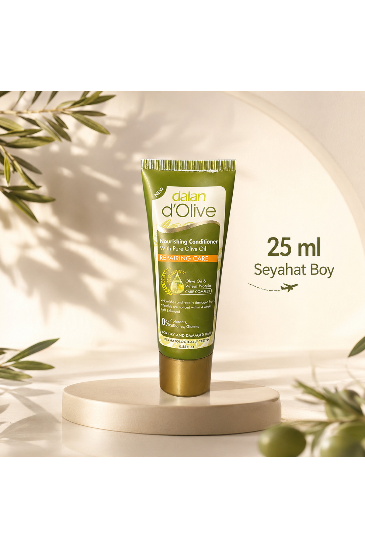 D'olive Onarıcı Bakım Saç Kremi Seyahat Boy 25 Ml — DLN-SCKRM-SYHT-01 — تصویر 2 از 2
