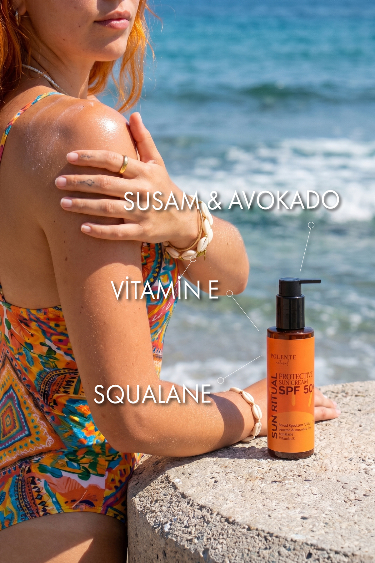 SPF 50⁺ Protective Sun Cream - SPF 50⁺ Güneş Koruyucu Krem - (200 ml) — Güneş Serisi - Güneş Kremi — تصویر 5 از 5