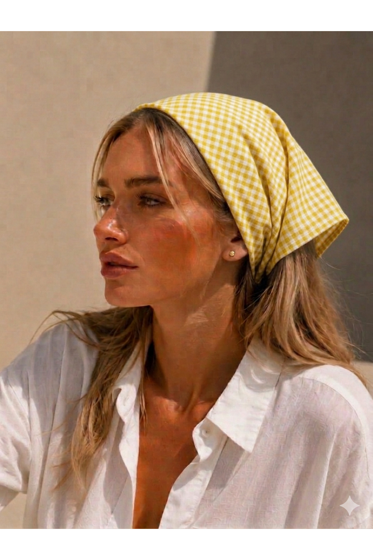 WOMEN'S BANDANA 100% COTTON DOES NOT BURN-DOES NOT SWEAT-NON-SLIP SUMMER BANDANA SCARF