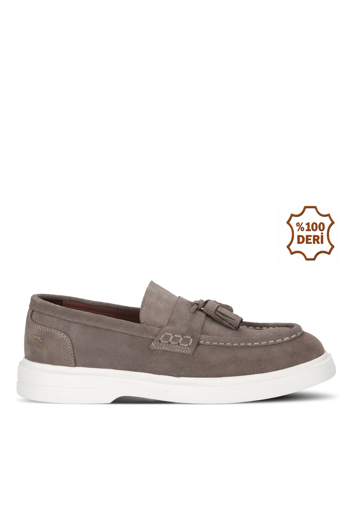 کفش راحتی مردانه چرم جیر شنی YONDER I اسلازنگر کفش کژوال Slazenger