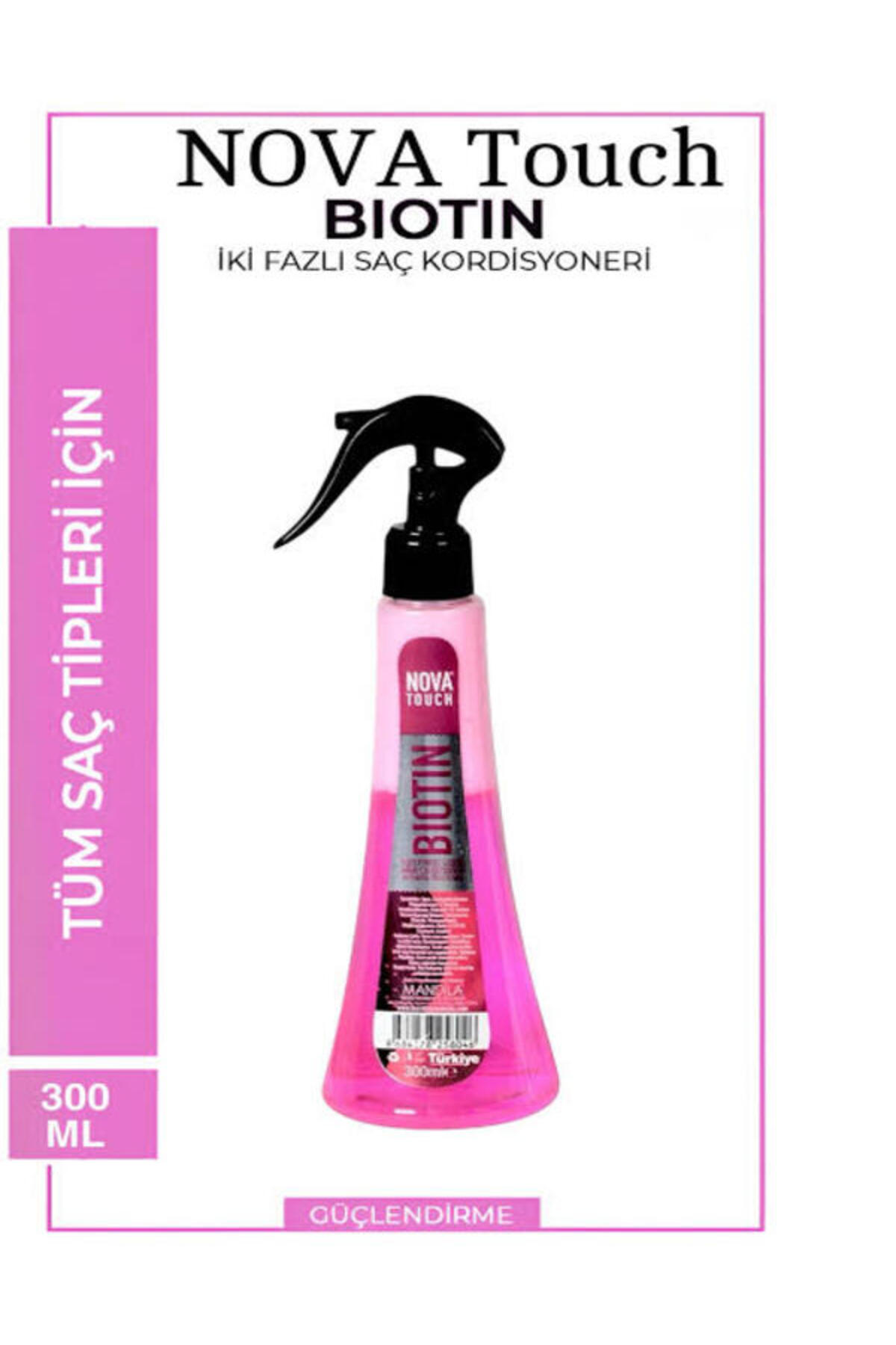 GenelTedarik Nova Touch Biotin Içerikli Fön Suyu 300 ml Saç Spreyi — AS332