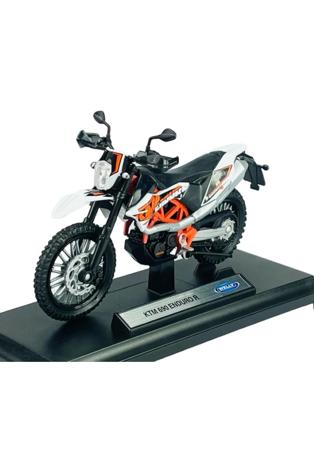 alpmodel Ktm 690 Enduro R Beyaz 1:18 Ölçek Diecast Motosiklet