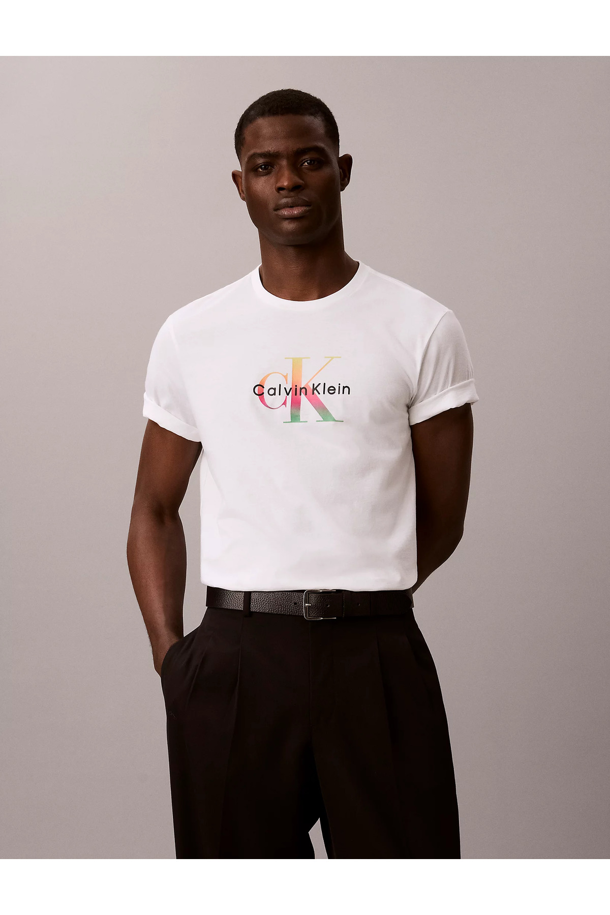 تیشرتمردانهCalvin Kleinسفید