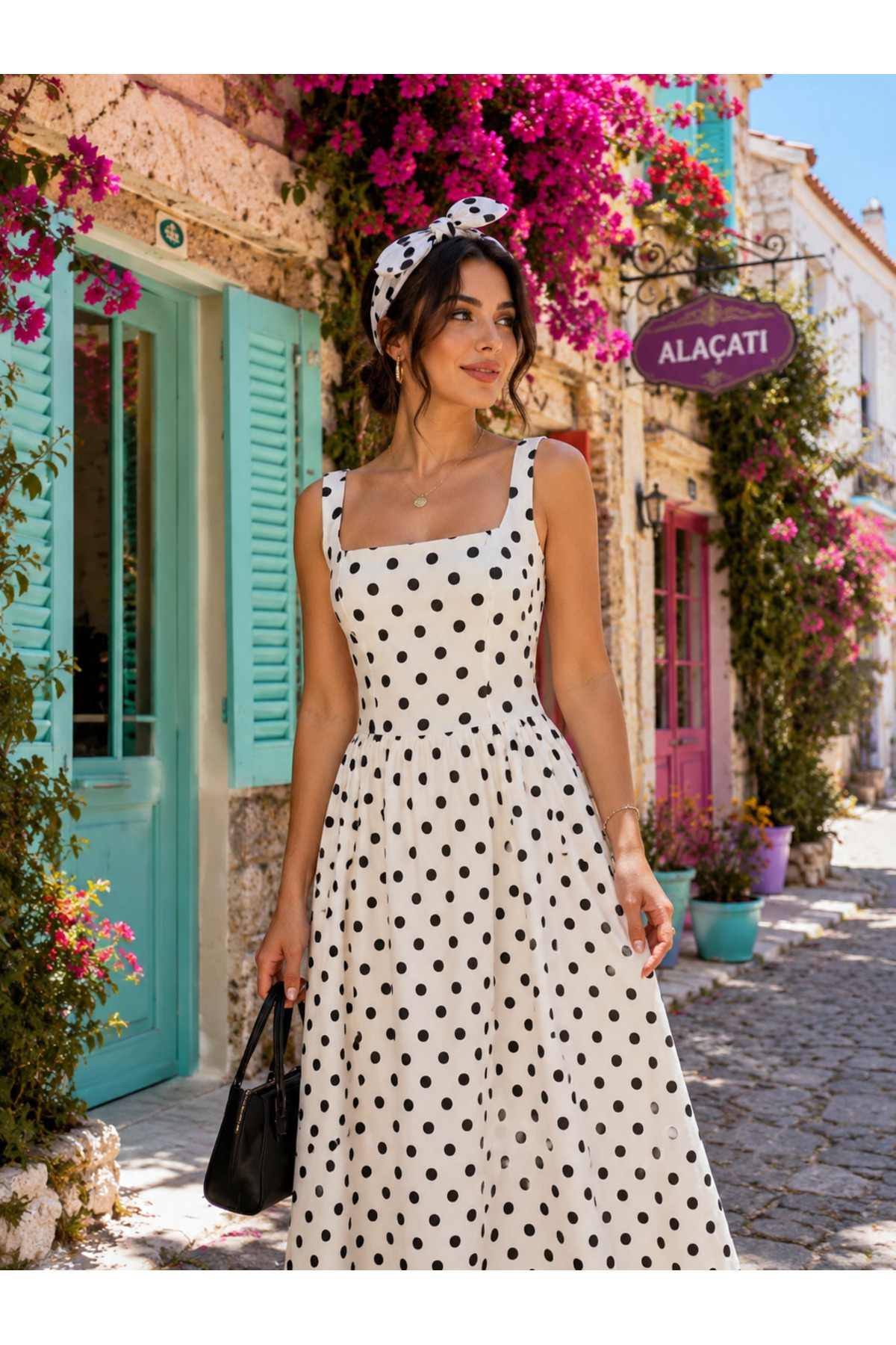 Messy Girls Polka Dot Summer Long Dress