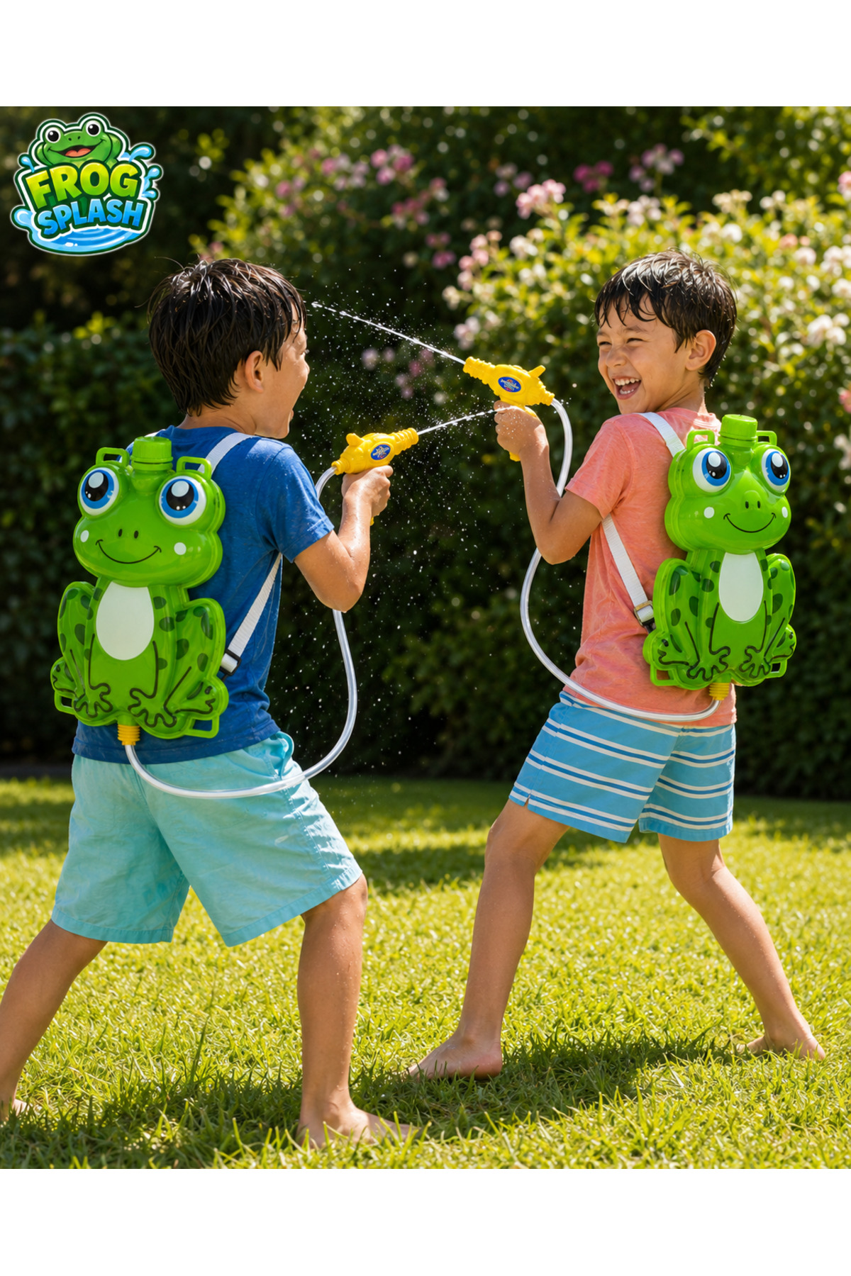 PONİKİDO Frog Splash Su Çantası 1400ML - Su Tabancası Çantalı