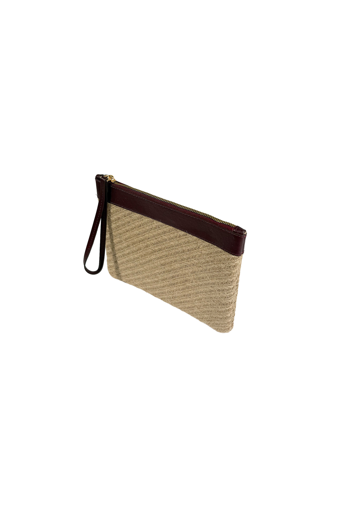 Jolie Hasır Kadın Portföy & Clutch El Çantası Bordo