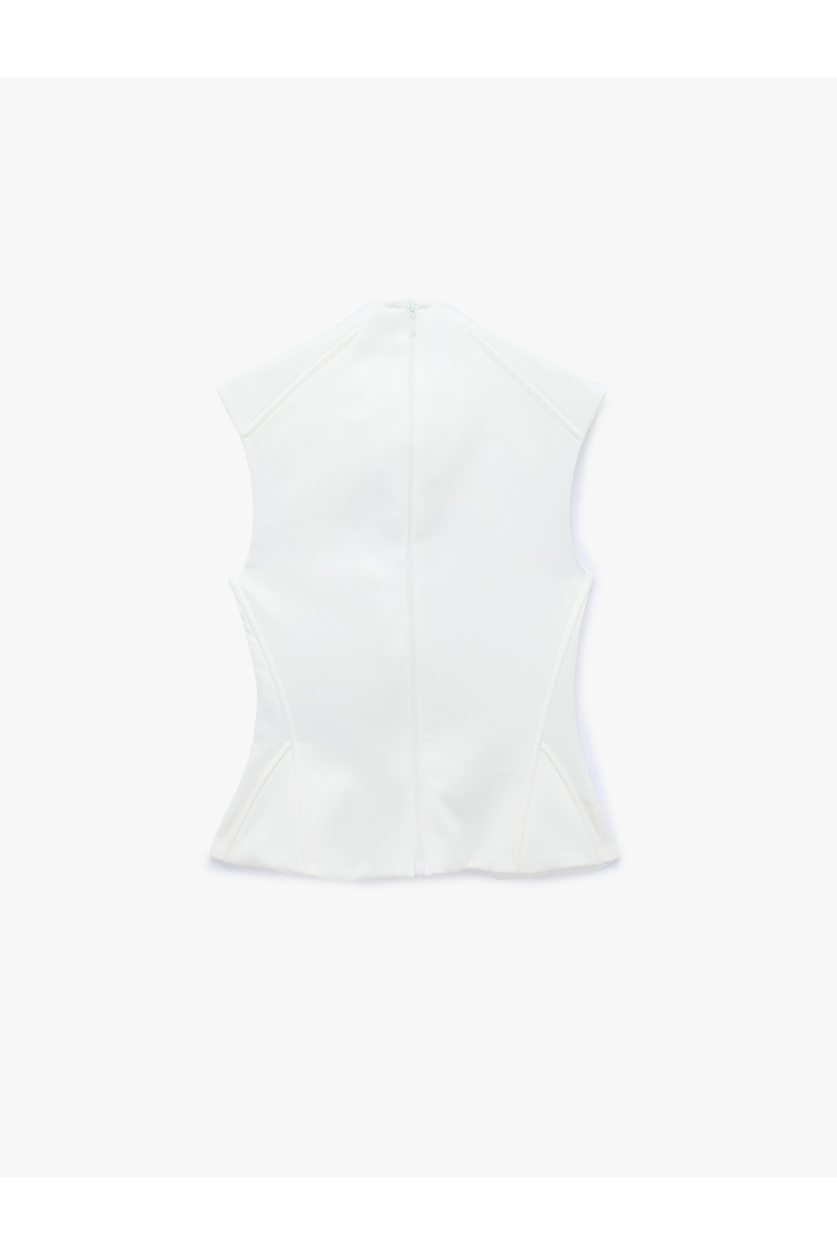 Koton Slim Fit Dik Yaka Bağcıklı Pencere Detaylı Kolsuz Korse Büstiyer görsel 5