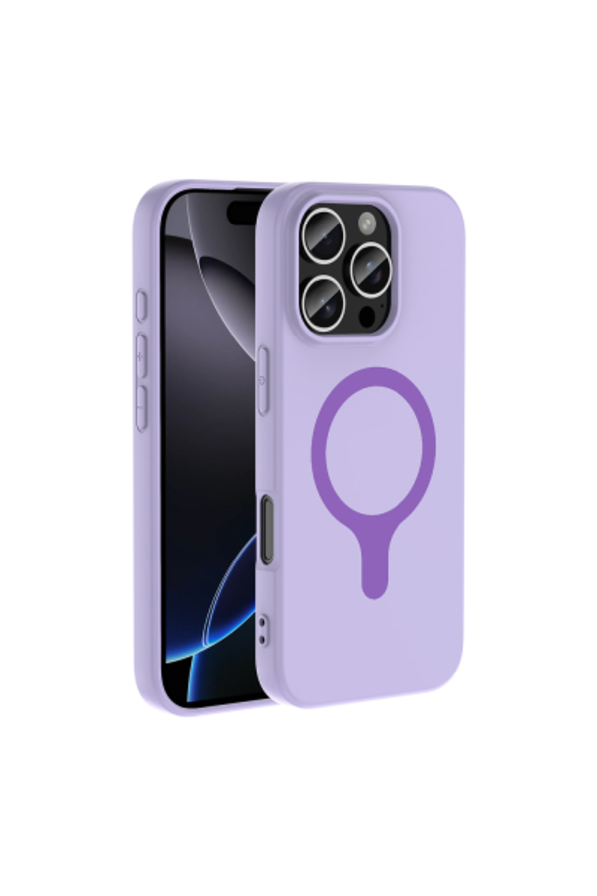Iphone 16 Pro Max Case Camera Protected Velvety Matte Soft Surface Aris Cover with M-Safe Charging
