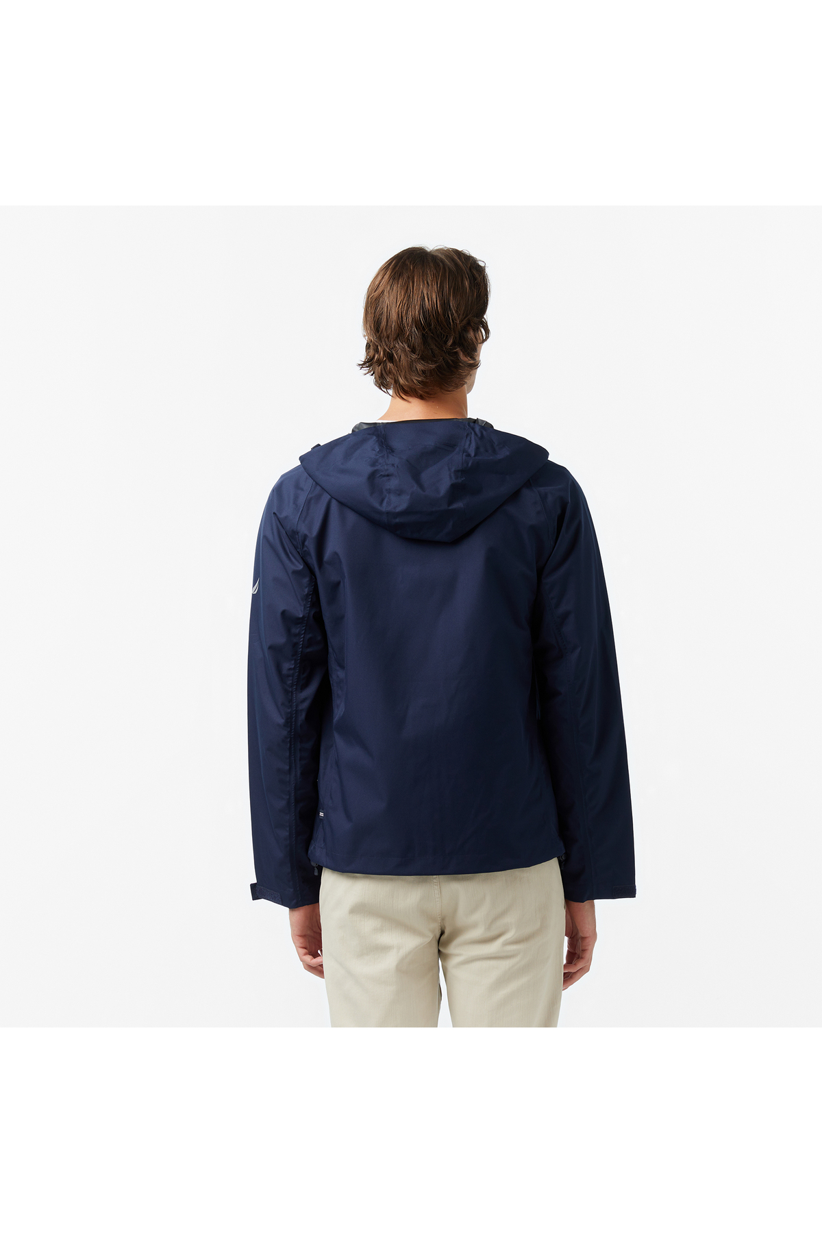 Nautica Erkek Lacivert Regular Fit Kapüşonlu Su Geçirmez Yağmurluk görsel 2