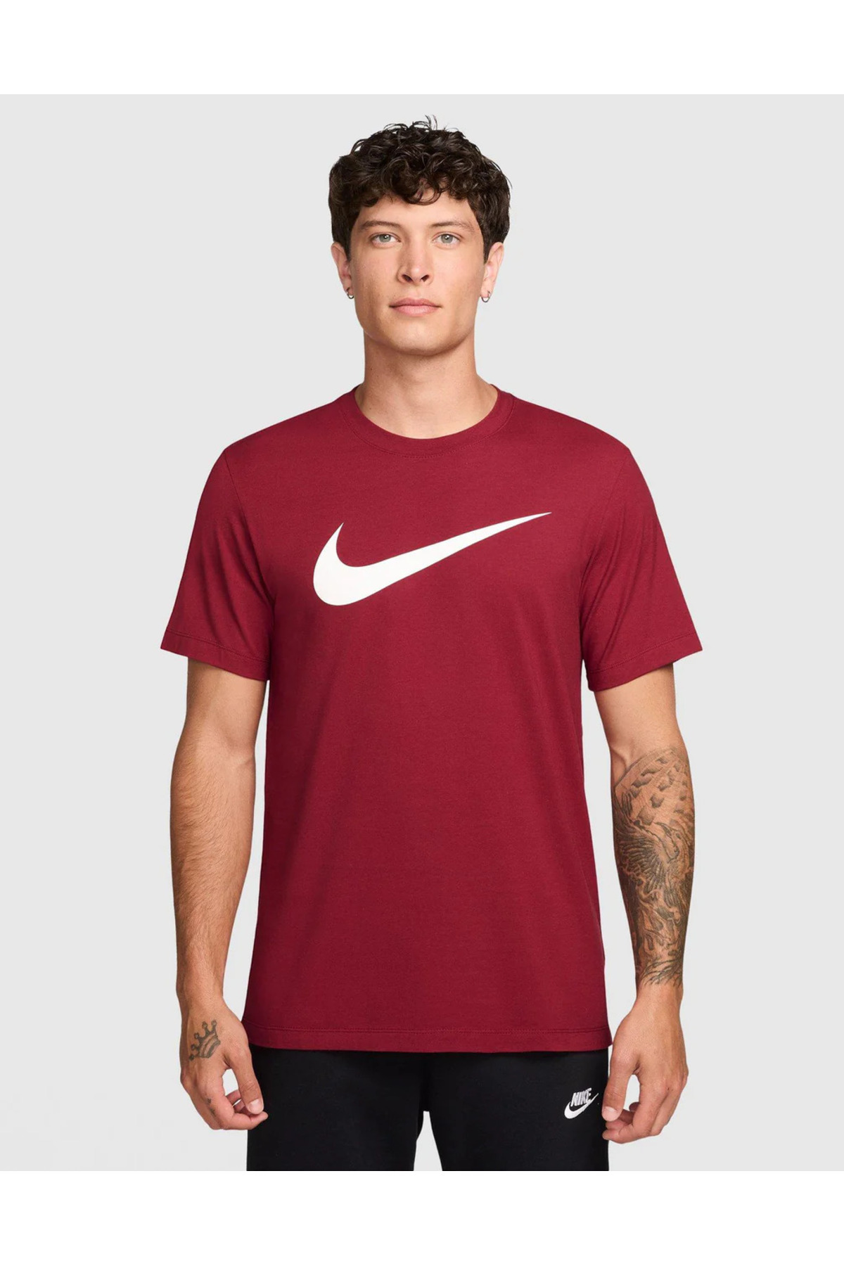 تی‌شرت نخی قرمز مردانه طرح Sportswear Icon Swoosh نایکی تی شرت ورزشی Nike