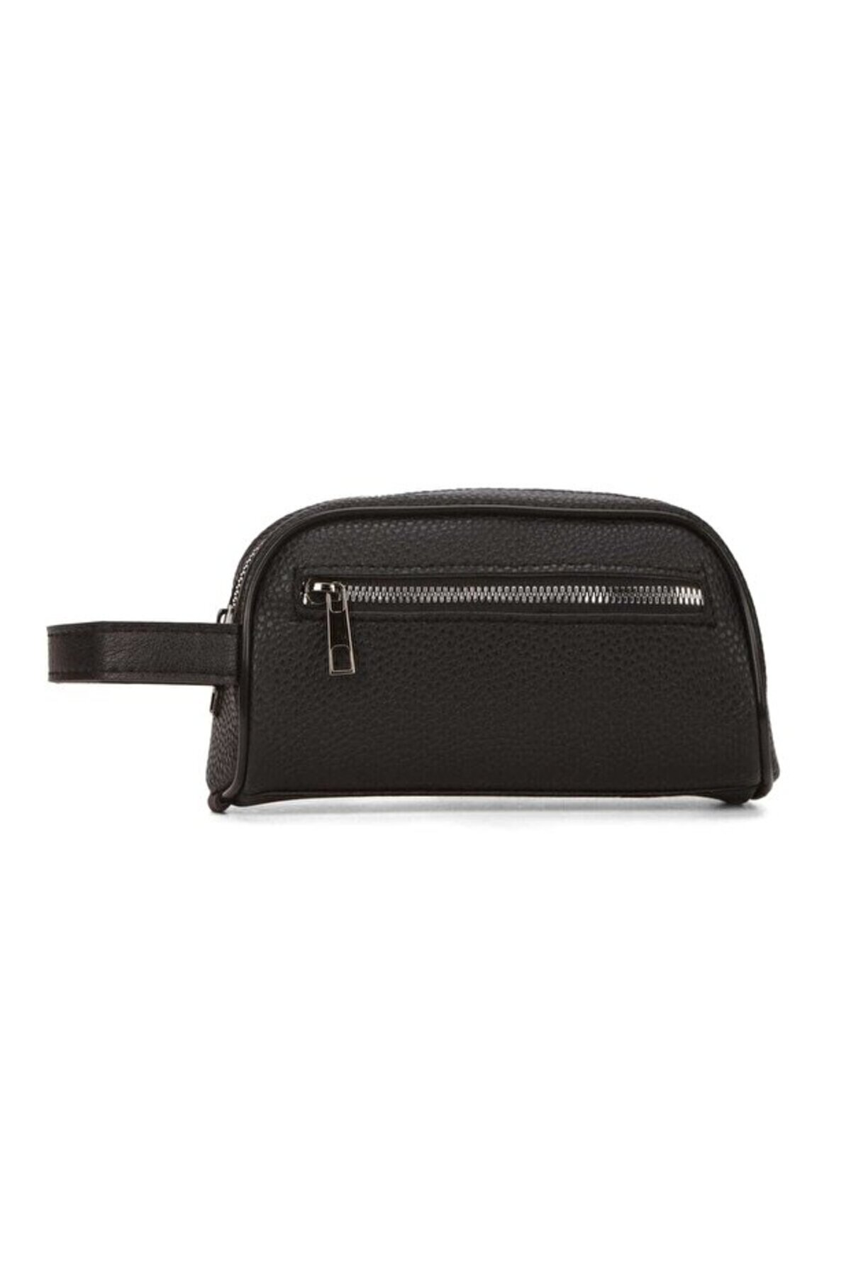 VIATOX NP- 2213 Mini Erkek Vegan Deri Portföy Clutch Traş Kozmetik Bakım ve Günlük El Çantası SİYAH görsel 4