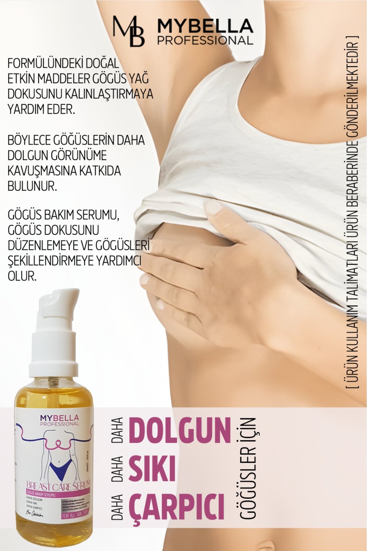 Gögüs büyütmeye yardımcı serum — bakım krem