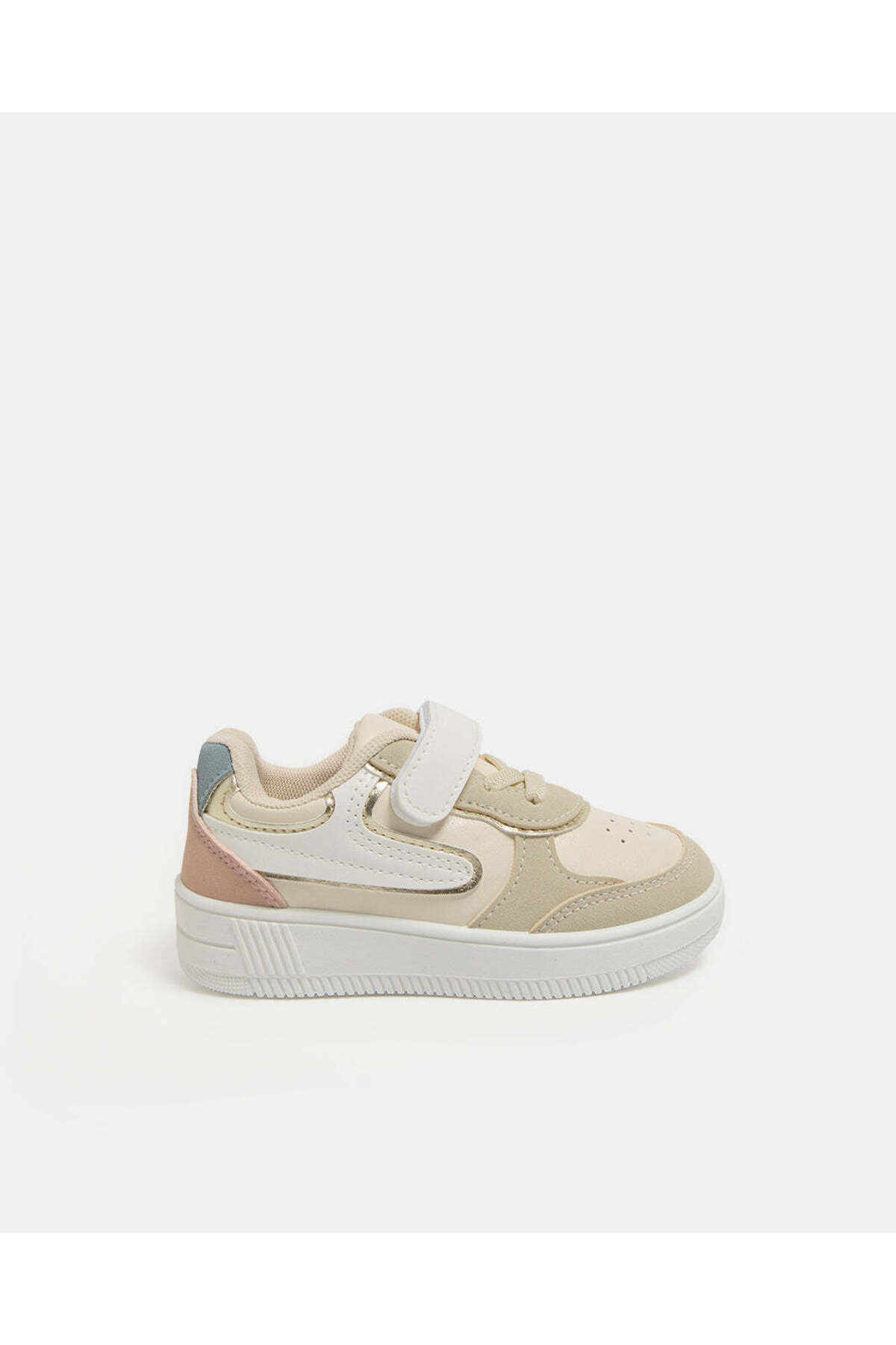REDTAG Girls Beige Multicolor Low Top Sneakers