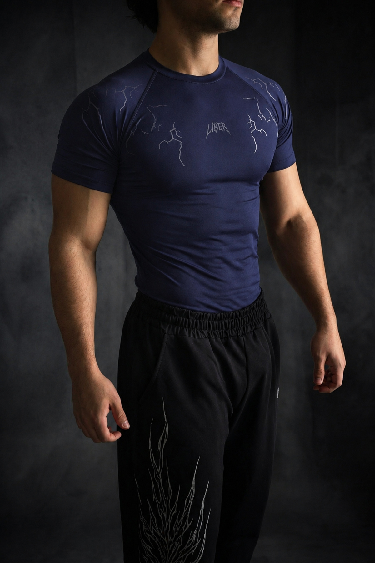 Liber Slayer Fit - Compression T-shirt Nefes Alan Ultra Esnek Yapı Fitness