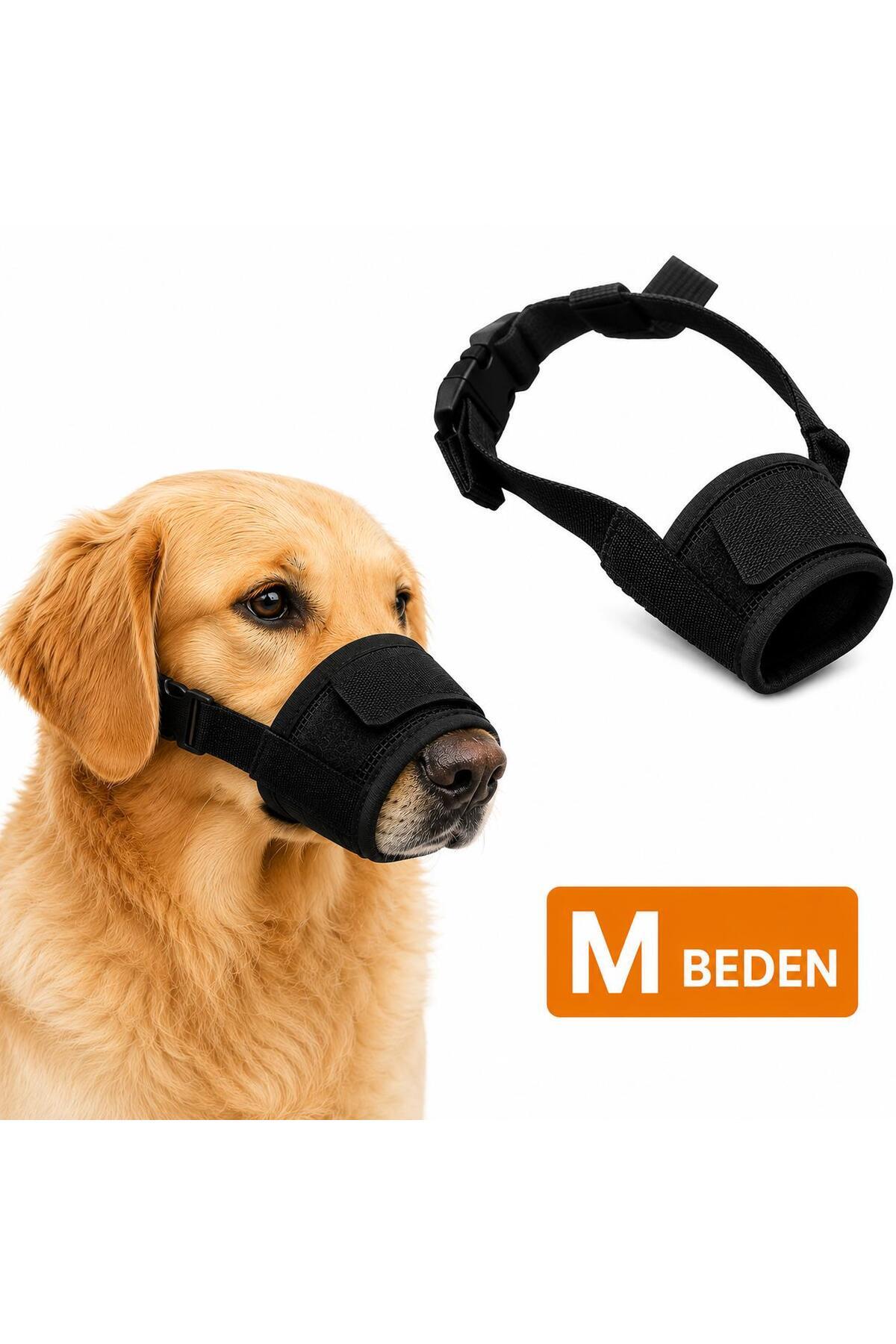 valkyrie Köpek Ağızlığı M Beden Nefes Alabilir Fileli Ayarlanabilir Isırma Önleyici Yumuşak Siyah