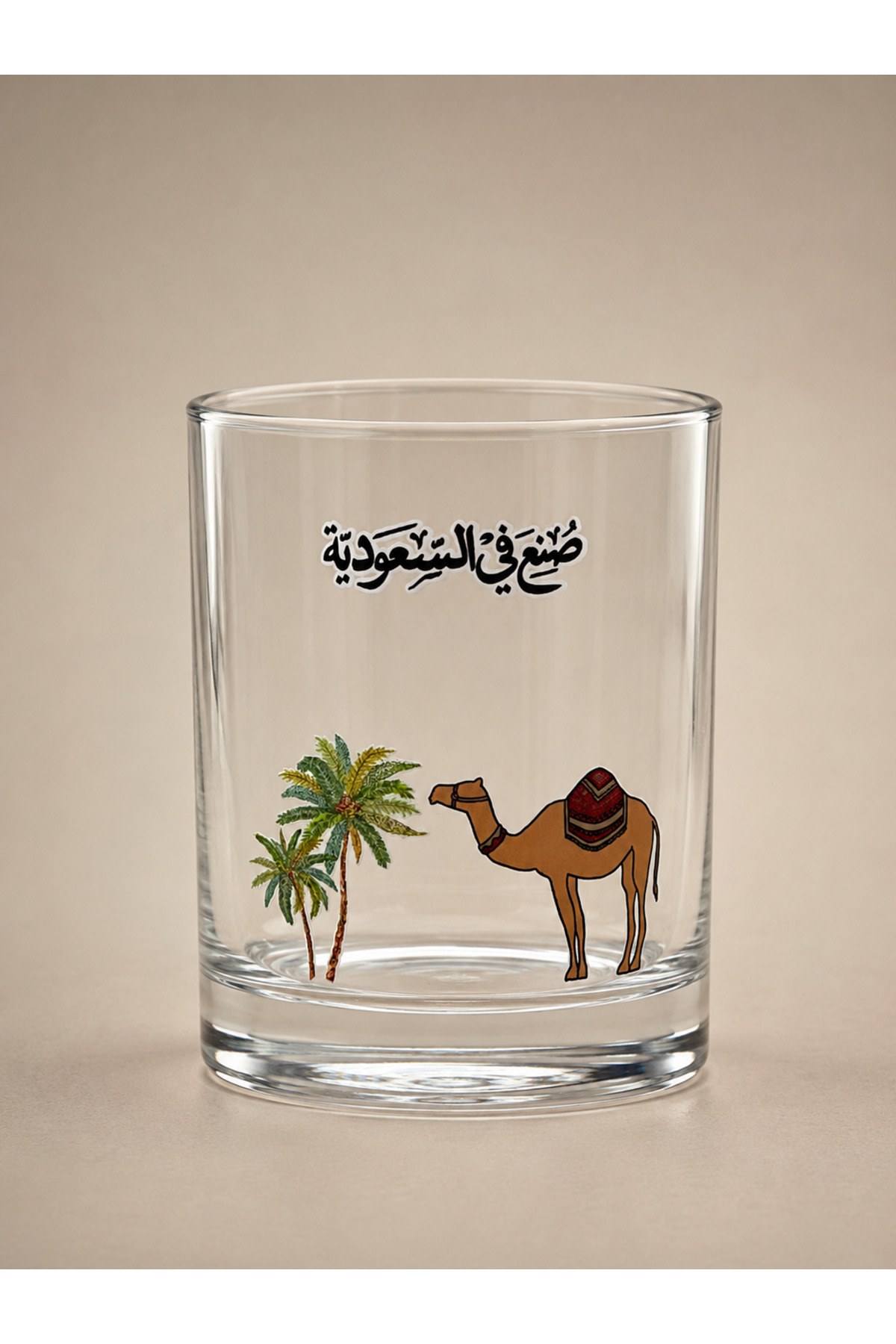كوب قهوة زجاج صُنع في السعودية سعة 330 مل