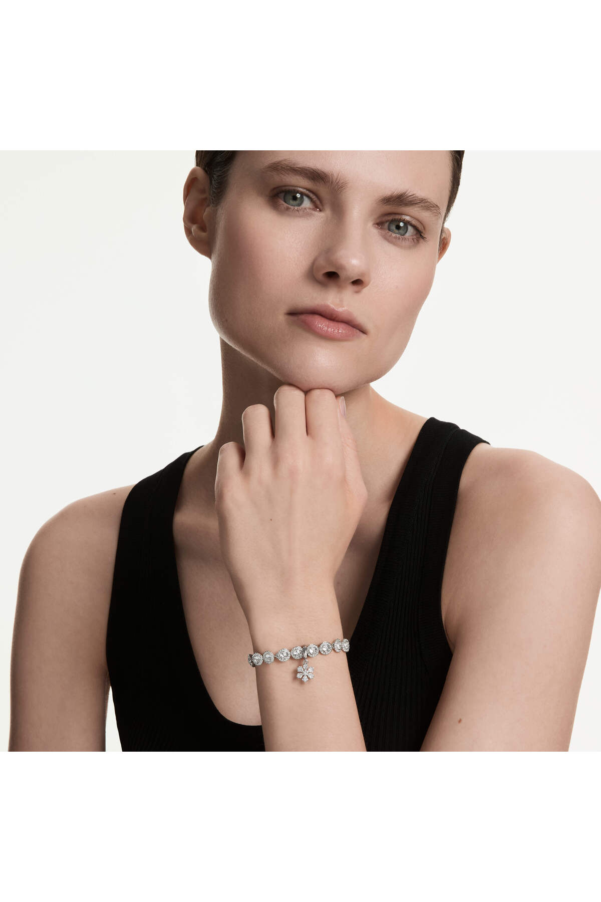 زیورآلات Idyllia Charm، طرح‌های ترکیبی، برف‌دانه، سفید، روکش رودیوم