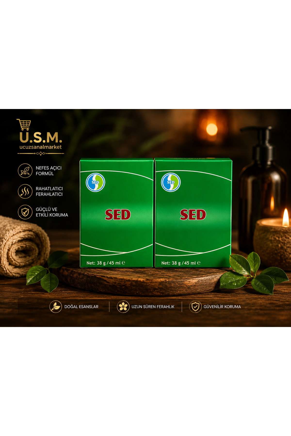 u.s.m ucuzsanalmarket Buharlı Krem Masaj Ve Kış Kremi Soğuk Algınlığına Iyi Gelen 38 gr viks 2 adet — 3245676875434