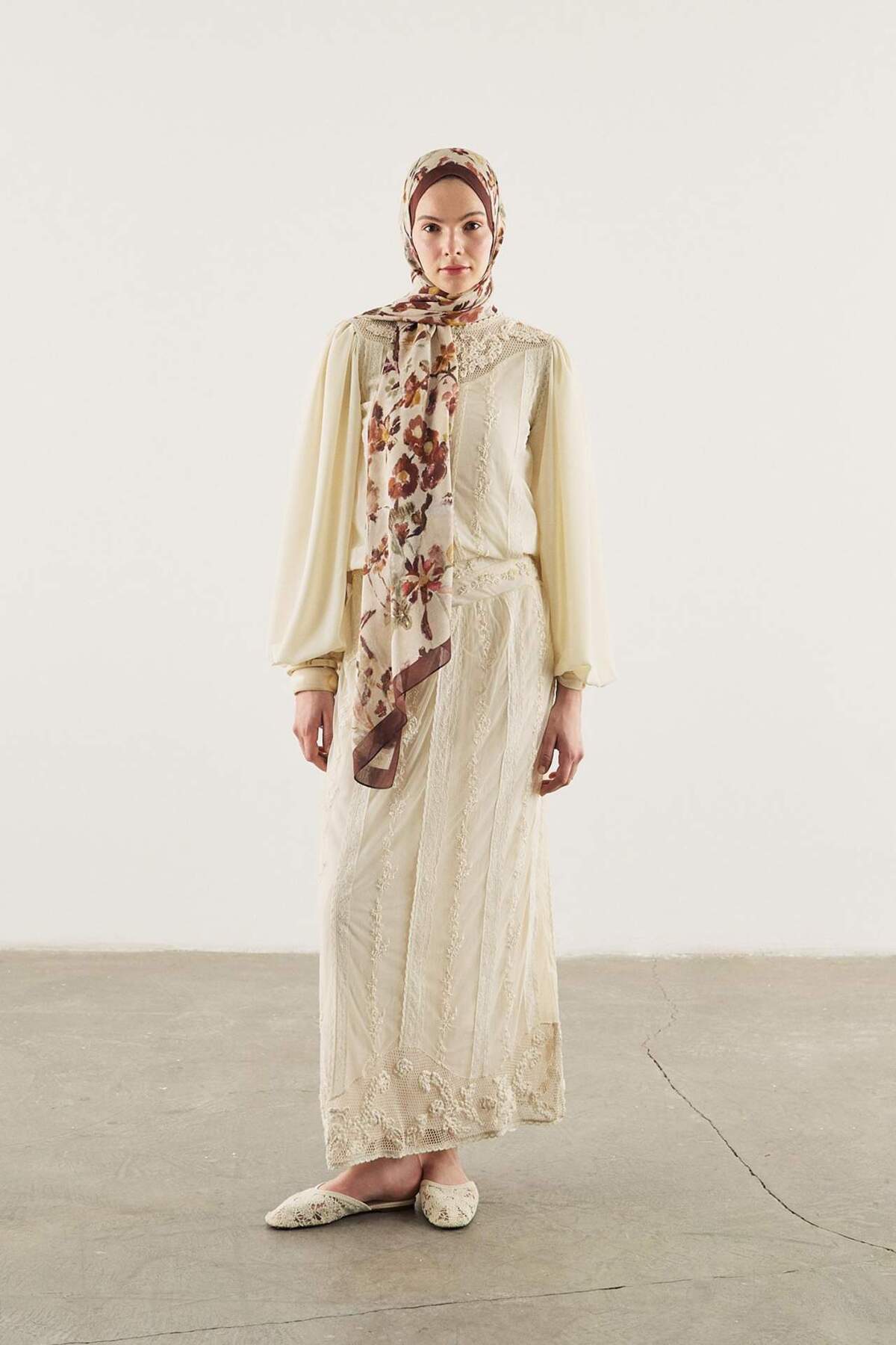 DeFacto Fresh Scarfs X Autumn Garden Viskon Şal I1747AX26SM görsel 6